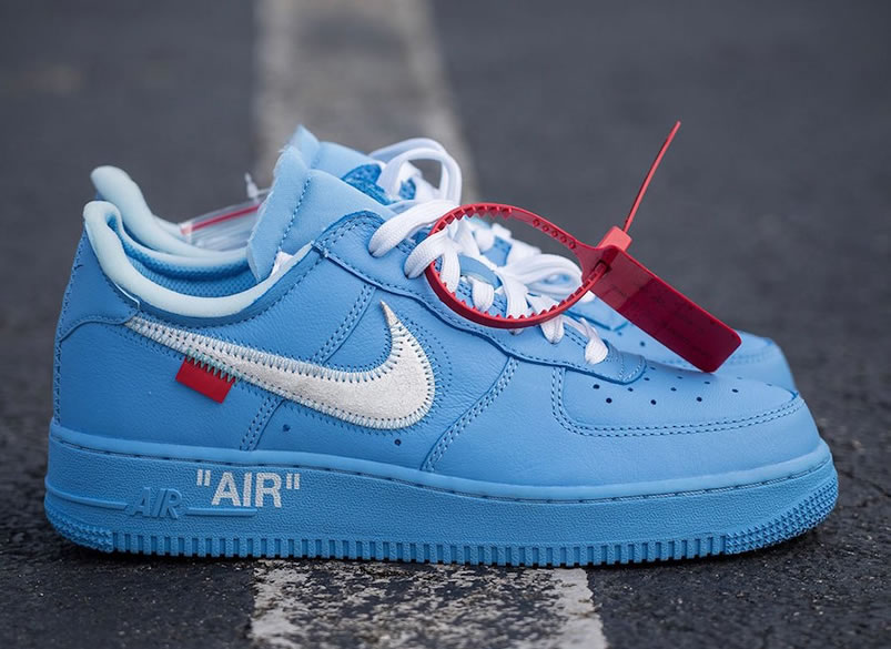 Off White Nike Air Force 1 Low Mca Blue For Sale Ci1173 400 (4) - newkick.vip