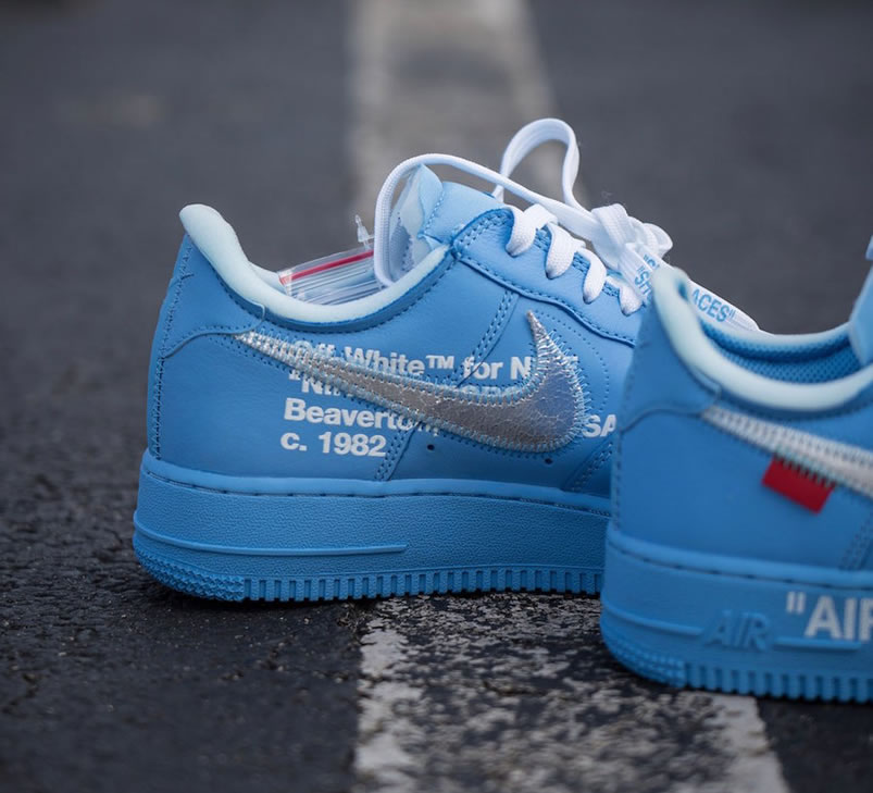 Off White Nike Air Force 1 Low Mca Blue For Sale Ci1173 400 (6) - newkick.vip