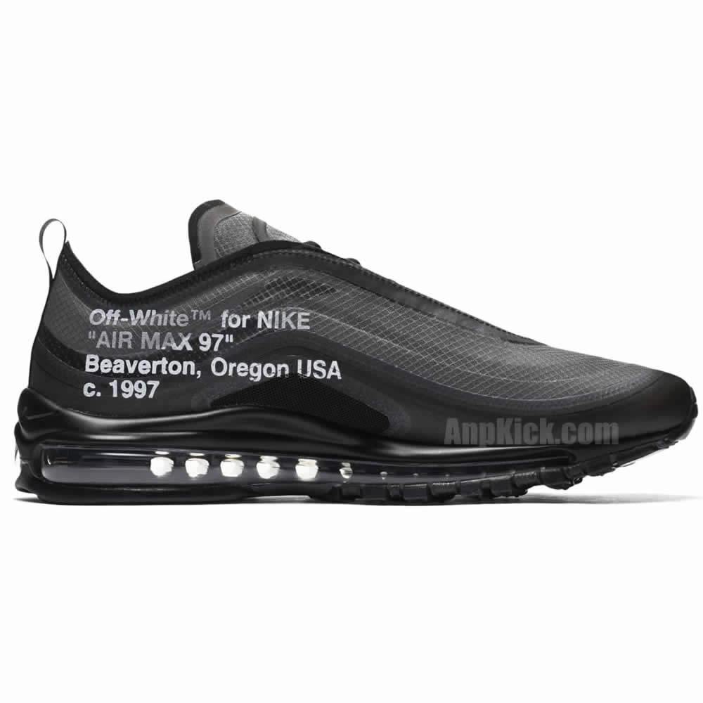 Off-White x Nike Air Max 97 OG 'All Black/Cone' AJ4585-001