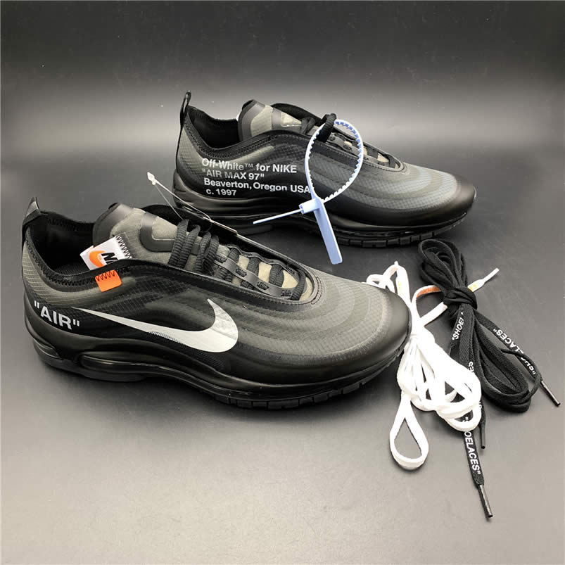 Off-White x Nike Air Max 97 OG 'All Black/Cone' AJ4585-001 Pics