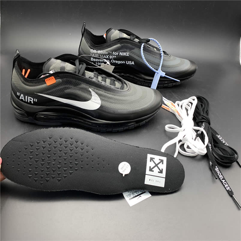 Off-White x Nike Air Max 97 OG 'All Black/Cone' AJ4585-001 Pics