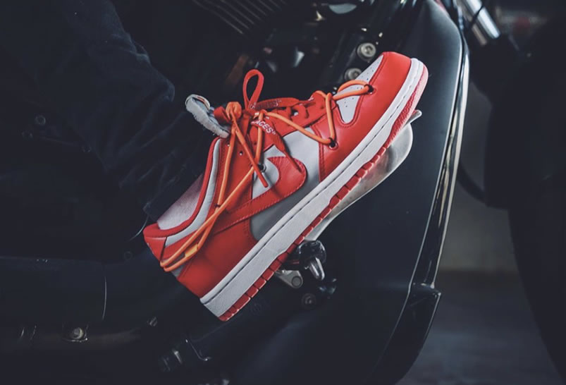 Off White Nike Dunk Low University Red Grey On Feet Release Date Ct0856 600 (3) - newkick.vip