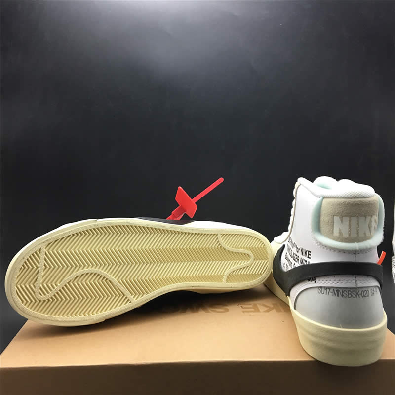 off white ow the 10 nike blazer mid white black pics aa3832-100