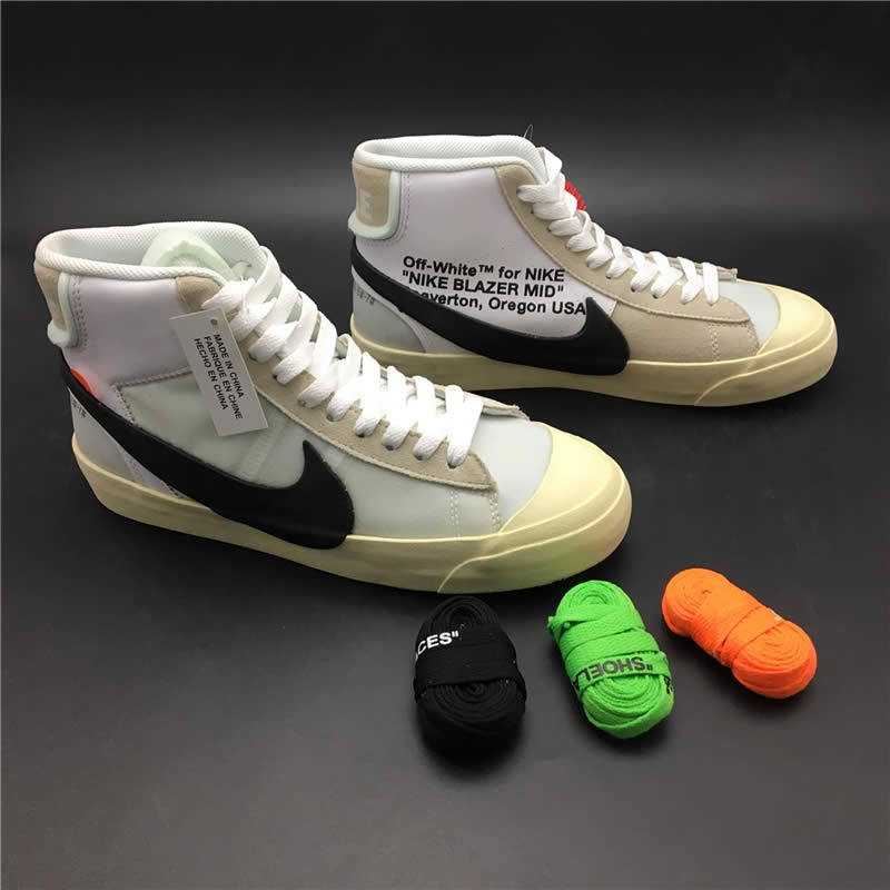 off white ow the 10 nike blazer mid white black pics aa3832-100