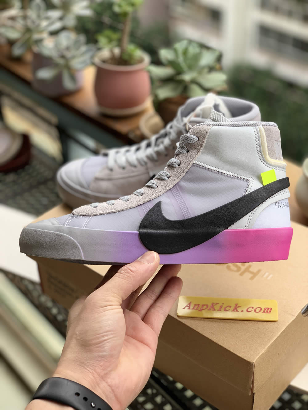 serena williams off-white nike blazer studio mid queen aa3832-102 pics