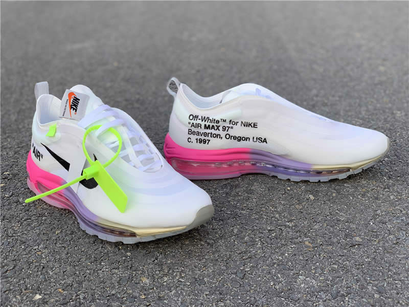 serena williams off white nike womens air max 97 pink rose detail