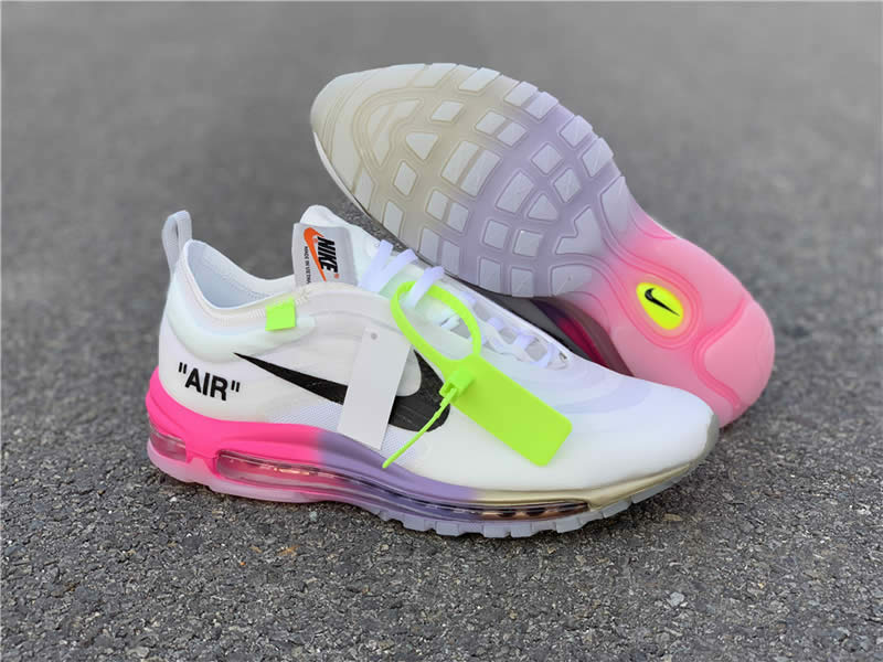 serena williams off white nike womens air max 97 pink rose detail