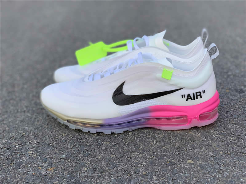 serena williams off white nike womens air max 97 pink rose detail