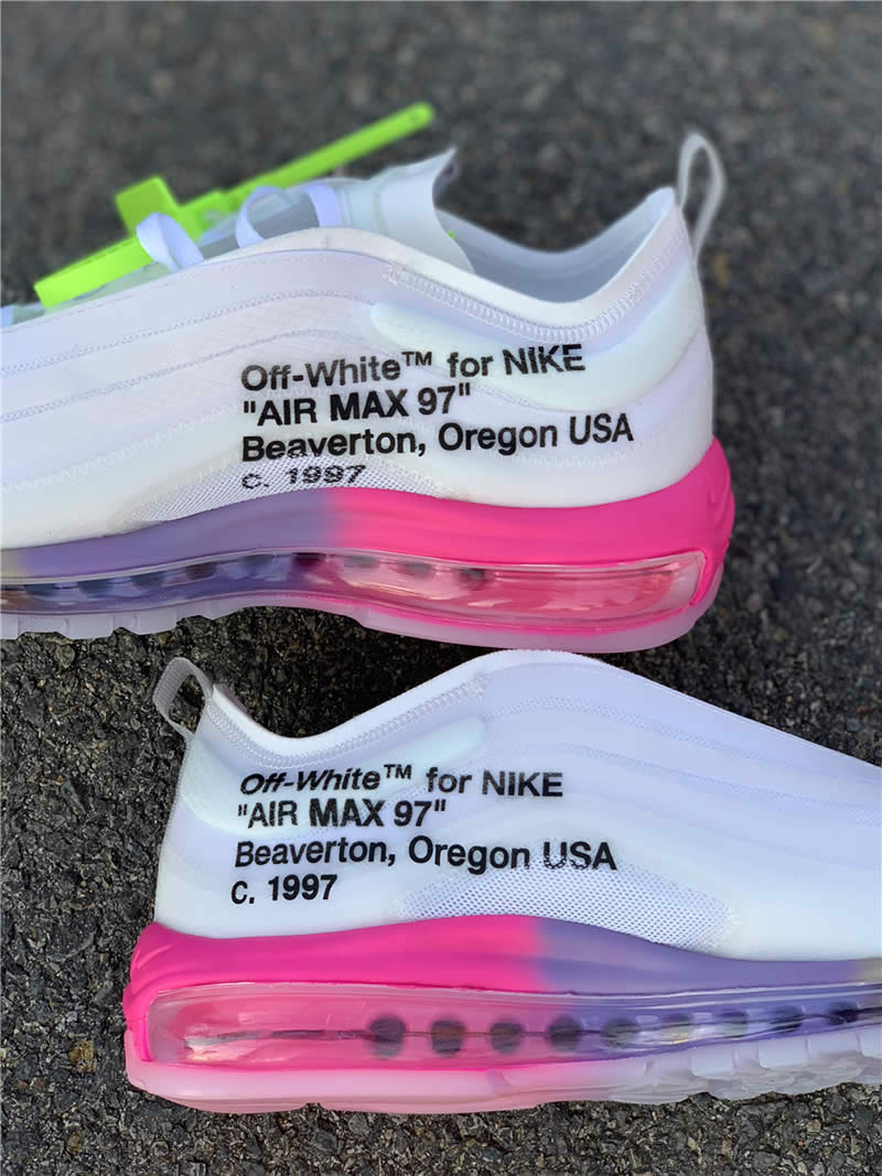 serena williams off white nike womens air max 97 pink rose detail