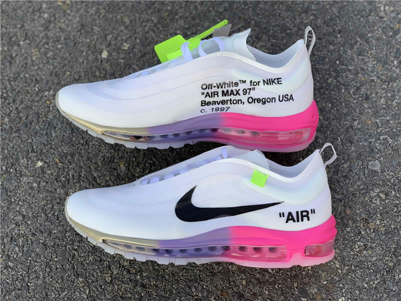 serena williams off white nike womens air max 97 pink rose detail