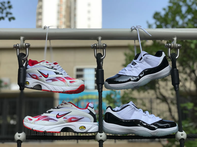 Supreme® x Nike Zoom Streak Spectrum Plus White/Habanero Red/Black AQ1279-100