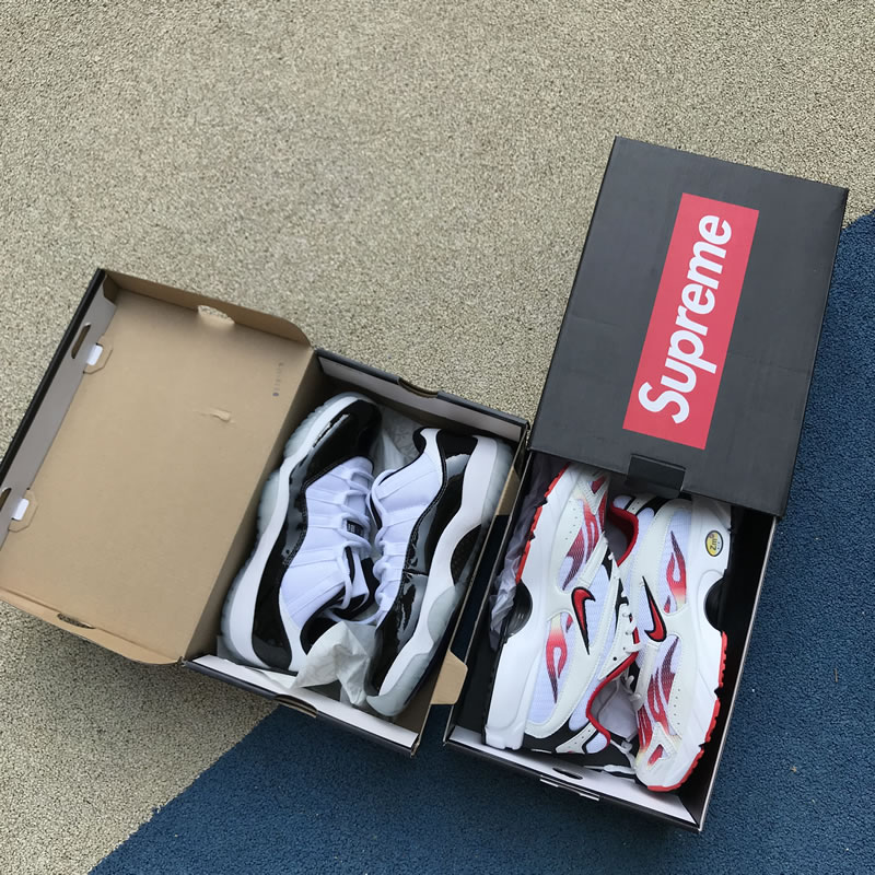 Supreme® x Nike Zoom Streak Spectrum Plus White/Habanero Red/Black AQ1279-100