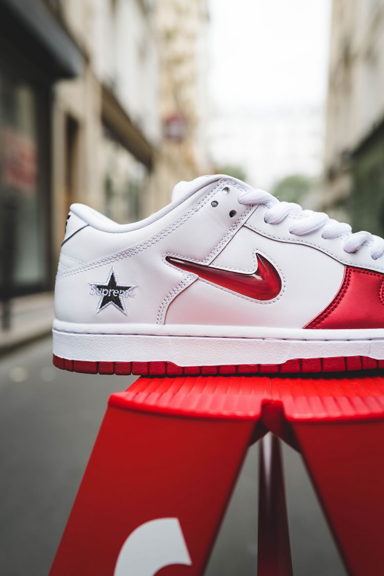 Supreme Nike Sb Dunk Low Red White 2019 Shoes Ck3480 600 (12) - newkick.vip