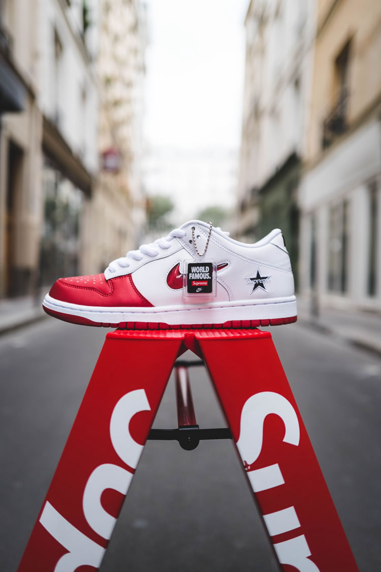 Supreme Nike Sb Dunk Low Red White 2019 Shoes Ck3480 600 (13) - newkick.vip