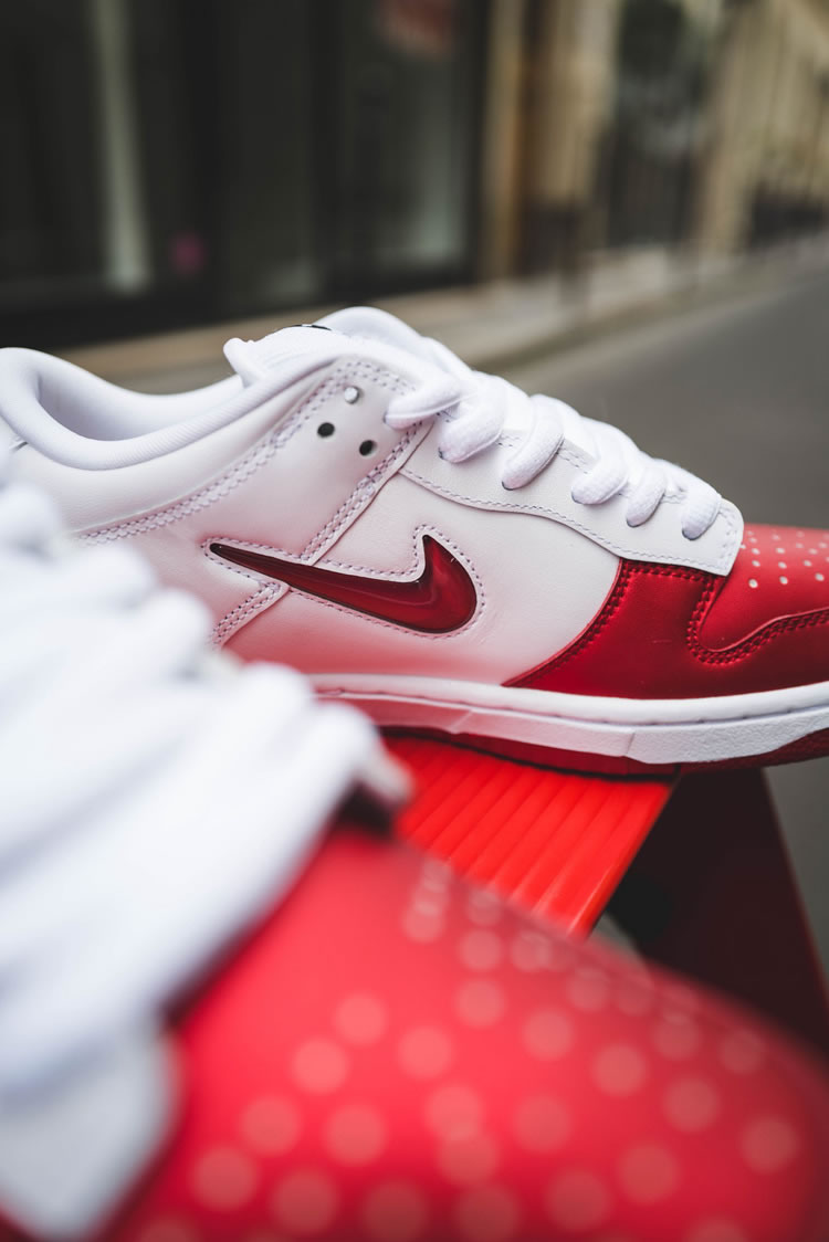 Supreme Nike Sb Dunk Low Red White 2019 Shoes Ck3480 600 (15) - newkick.vip