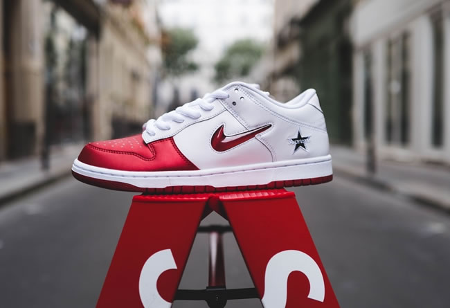 Supreme Nike Sb Dunk Low Red White 2019 Shoes Ck3480 600 (6) - newkick.vip