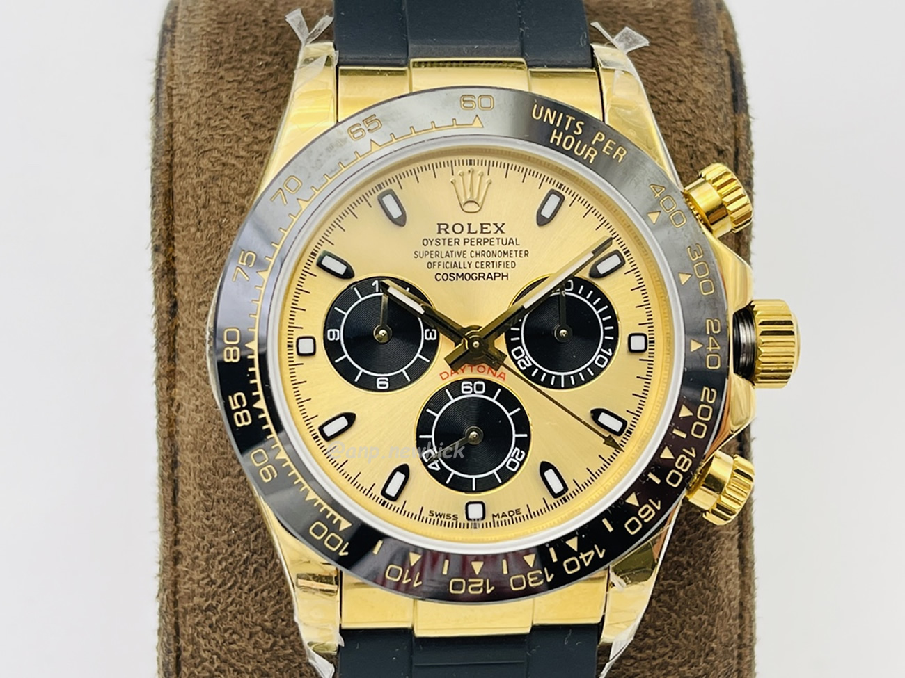 Rolex Daytona Champagne Colour And Black 116518ln 0048 (3) - newkick.vip