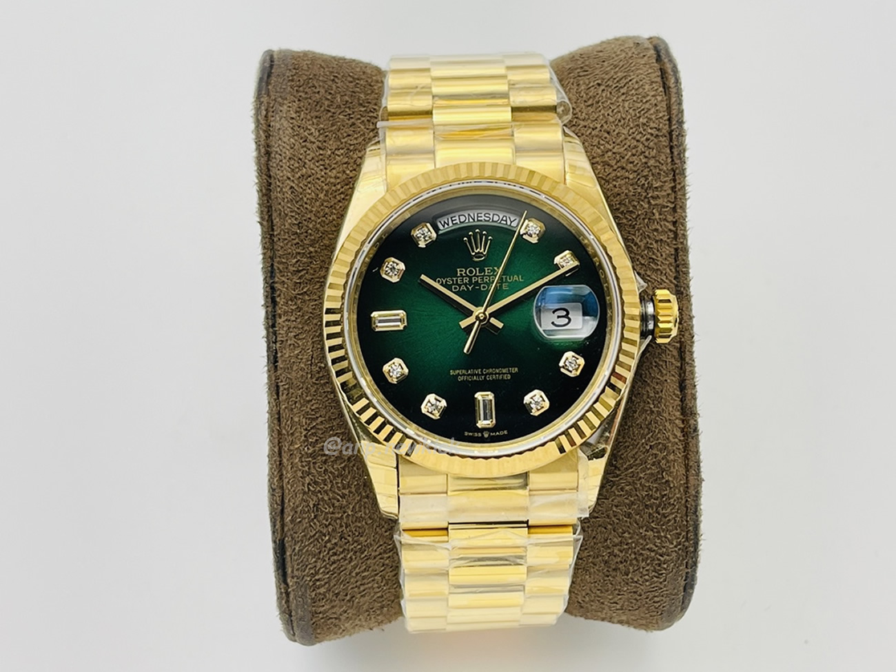 Rolex Day Date Olive Green 128238 0069 (3) - newkick.vip