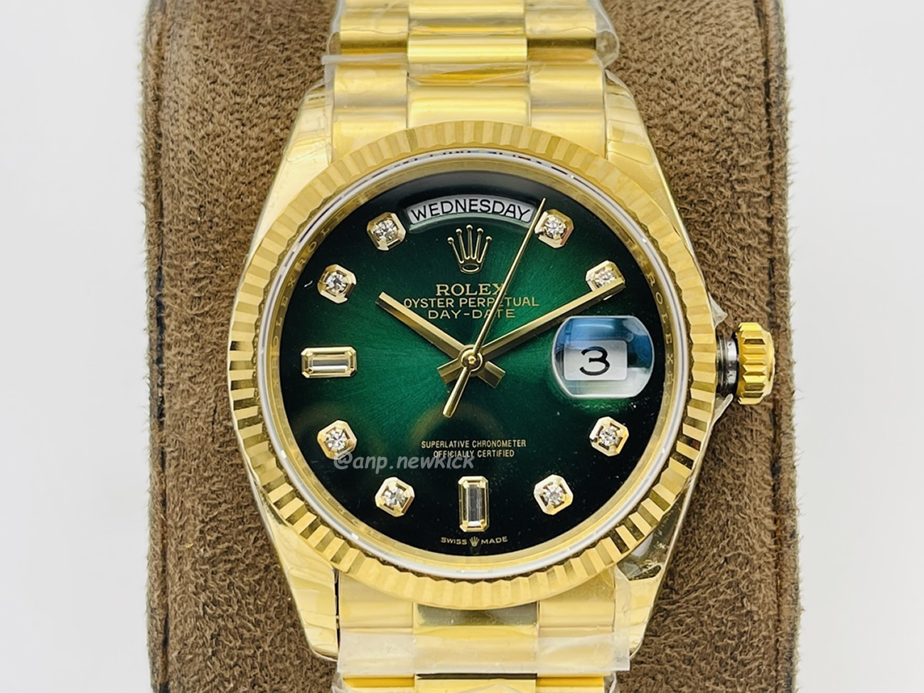 Rolex Day Date Olive Green 128238 0069 (9) - newkick.vip