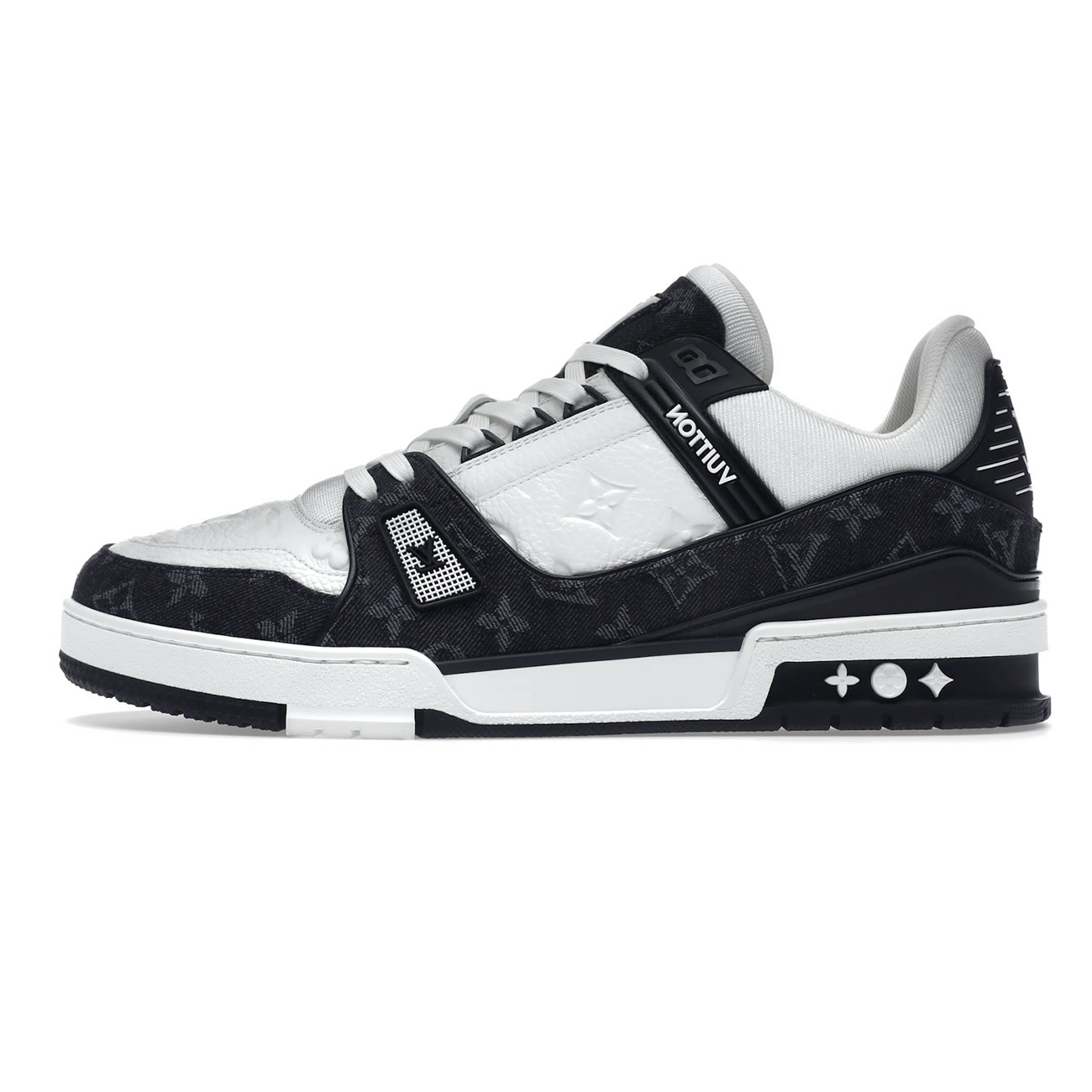 Louis Vuitton Lv Trainer White Black White 1a9jgb (1) - newkick.vip