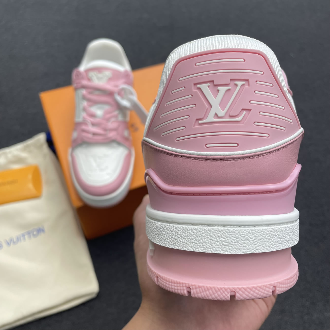 Lv Trainer Vuitton Sneaker Pink 1aa6w3 (6) - newkick.vip