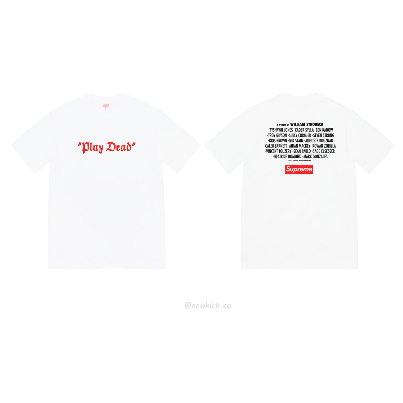 Supreme 22fw Play Dead Tee (1) - newkick.vip