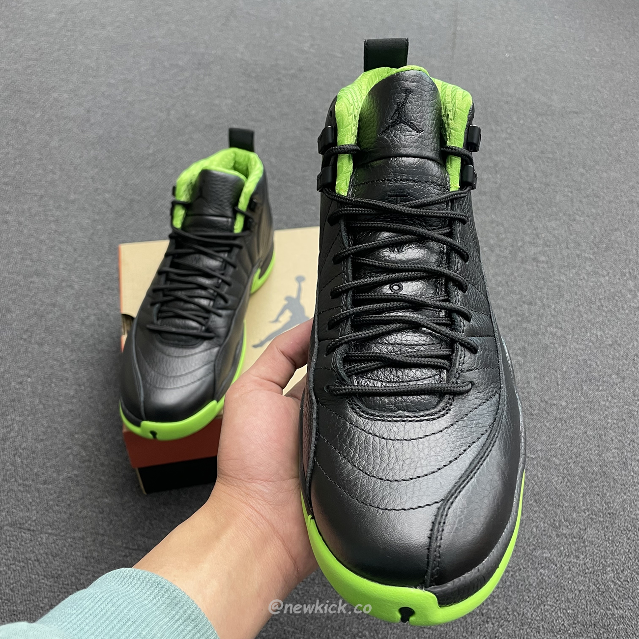 Air Jordan 12 Retro Black Green 280days Of Flight (1) - newkick.vip