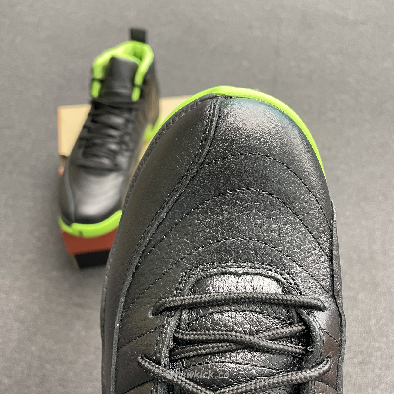 Air Jordan 12 Retro Black Green 280days Of Flight (2) - newkick.vip