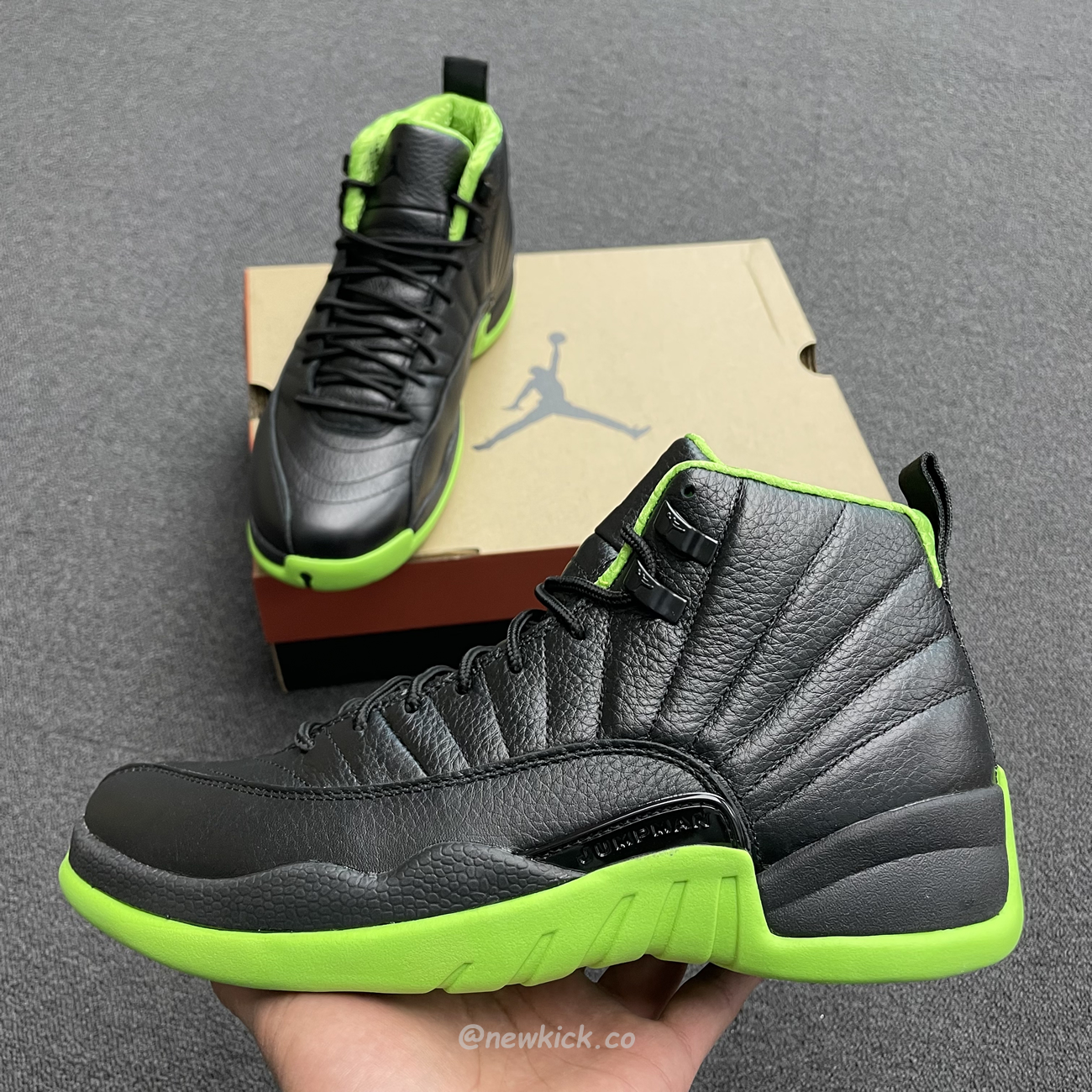 Air Jordan 12 Retro Black Green 280days Of Flight (4) - newkick.vip