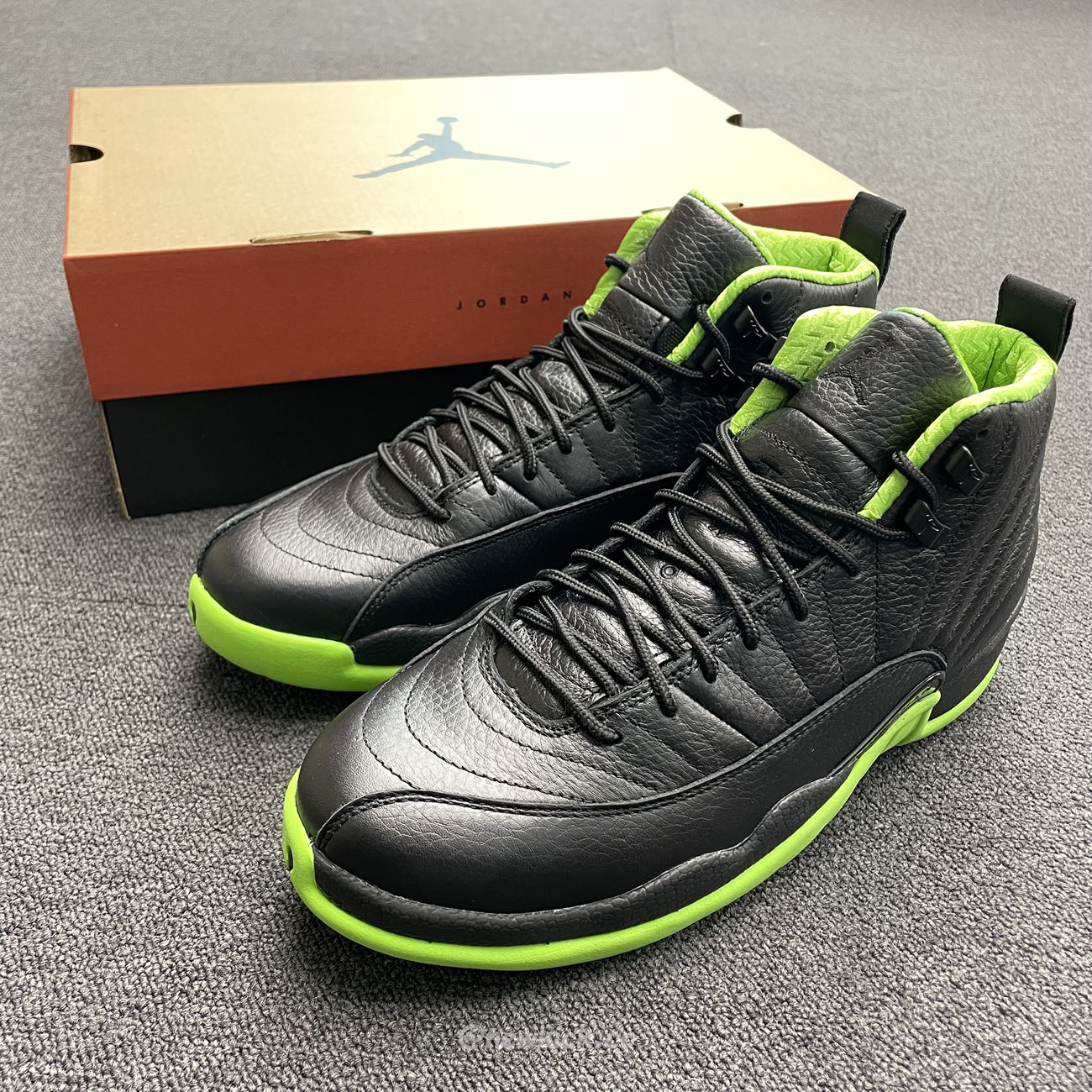 Air Jordan 12 Retro Black Green 280days Of Flight (5) - newkick.vip