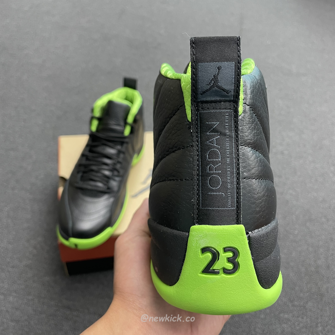 Air Jordan 12 Retro Black Green 280days Of Flight (7) - newkick.vip