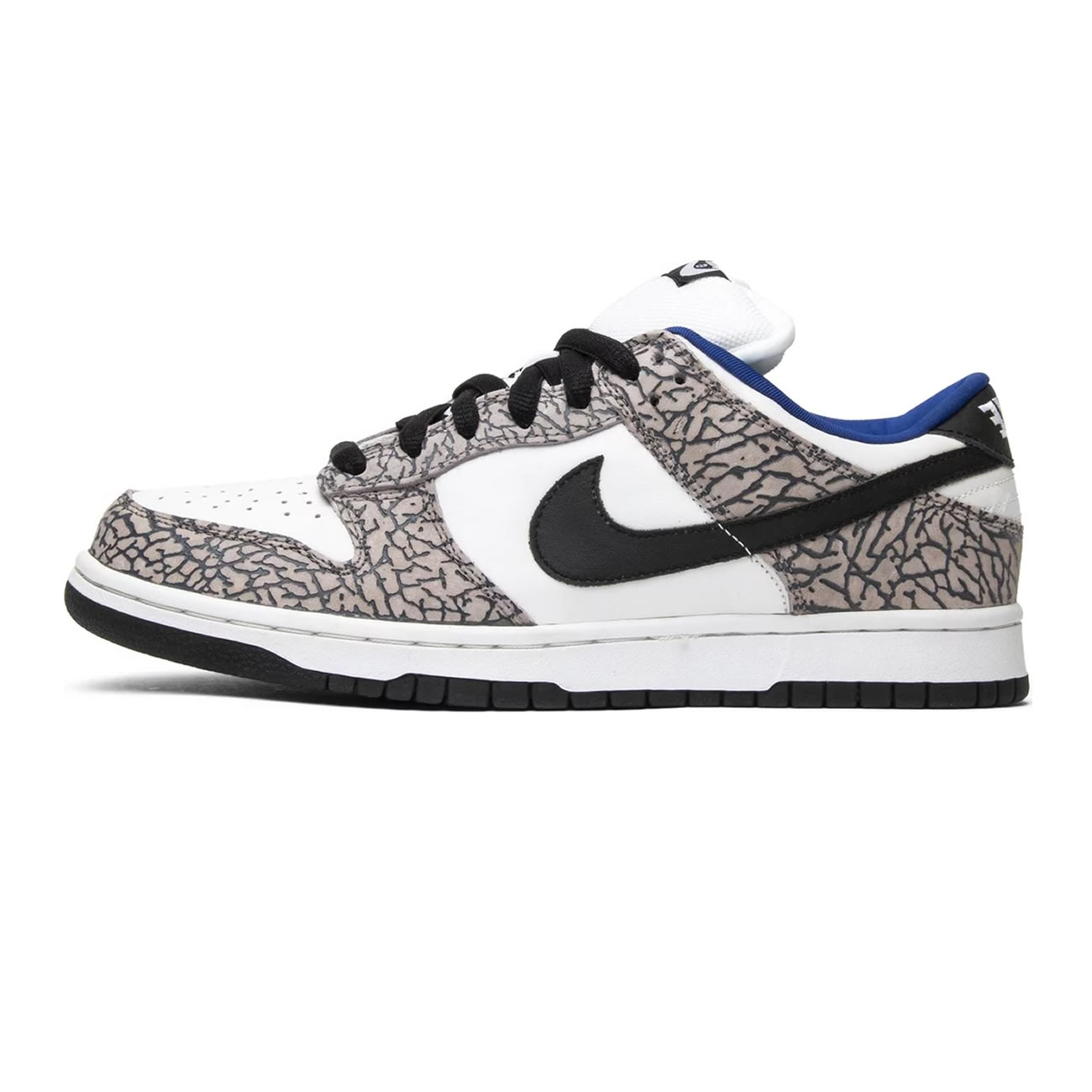 Nike Sb Dunk Low Supreme White Cement 304292 001 (1) - newkick.vip