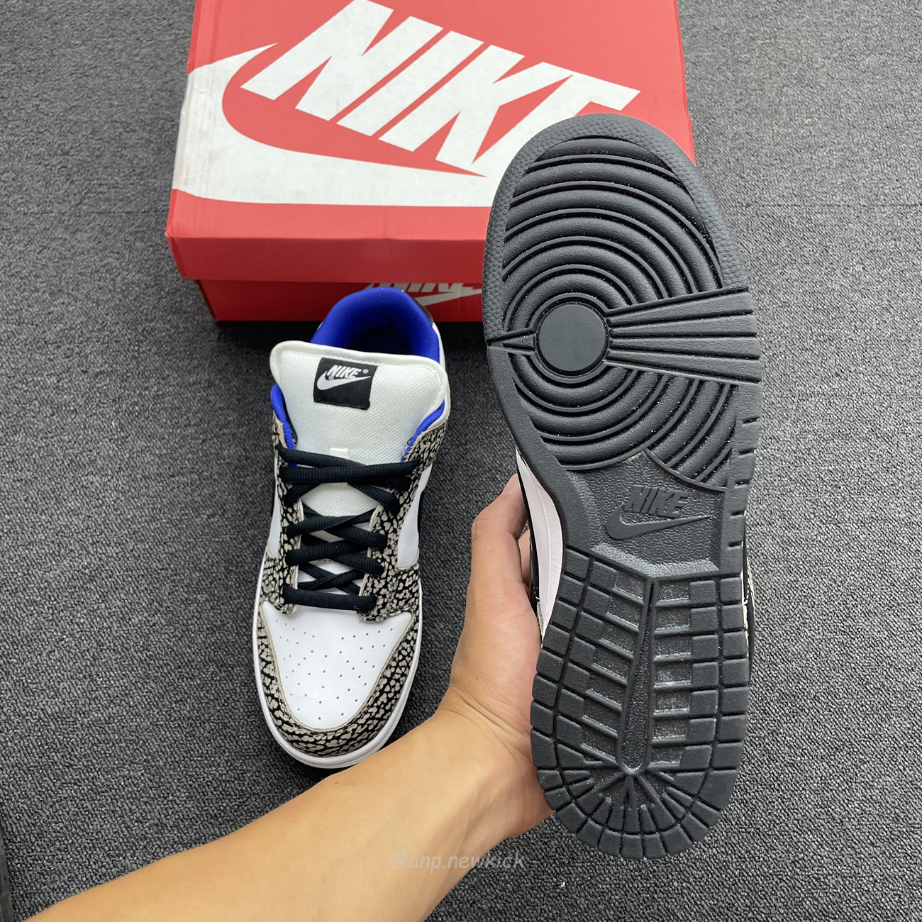 Nike Sb Dunk Low Supreme White Cement 304292 001 (8) - newkick.vip