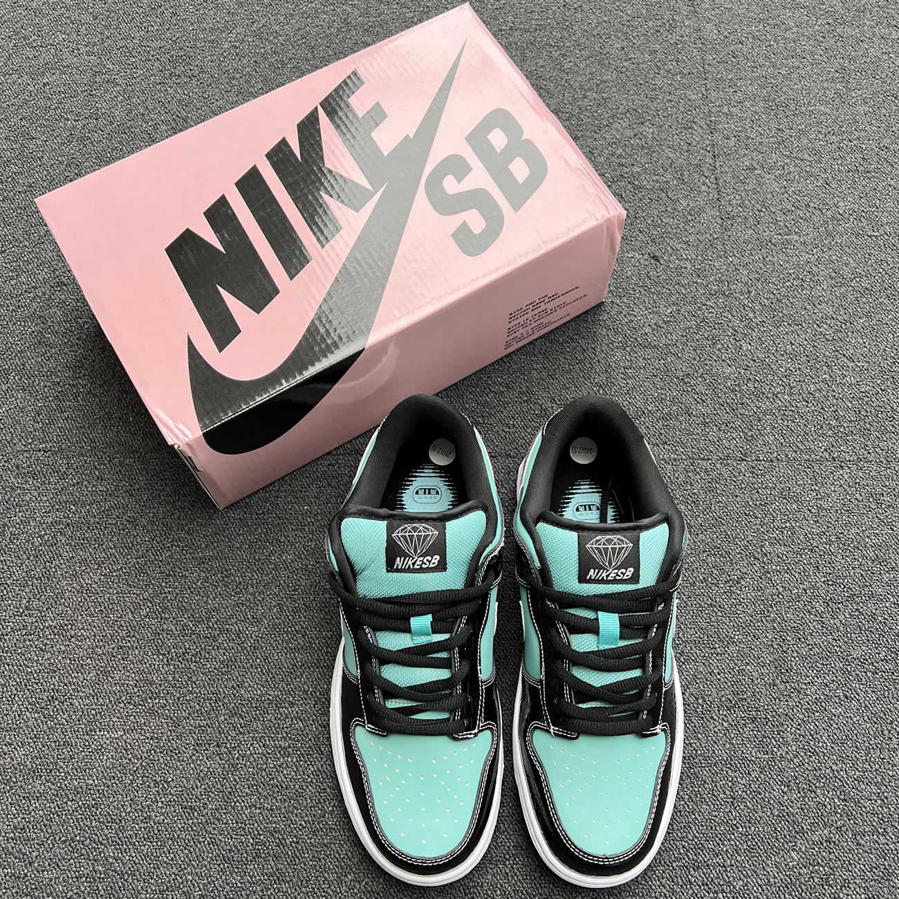 Nike Sb Dunk Low Diamond Supply Co. Aqua Blue 304292 402 (11) - newkick.vip