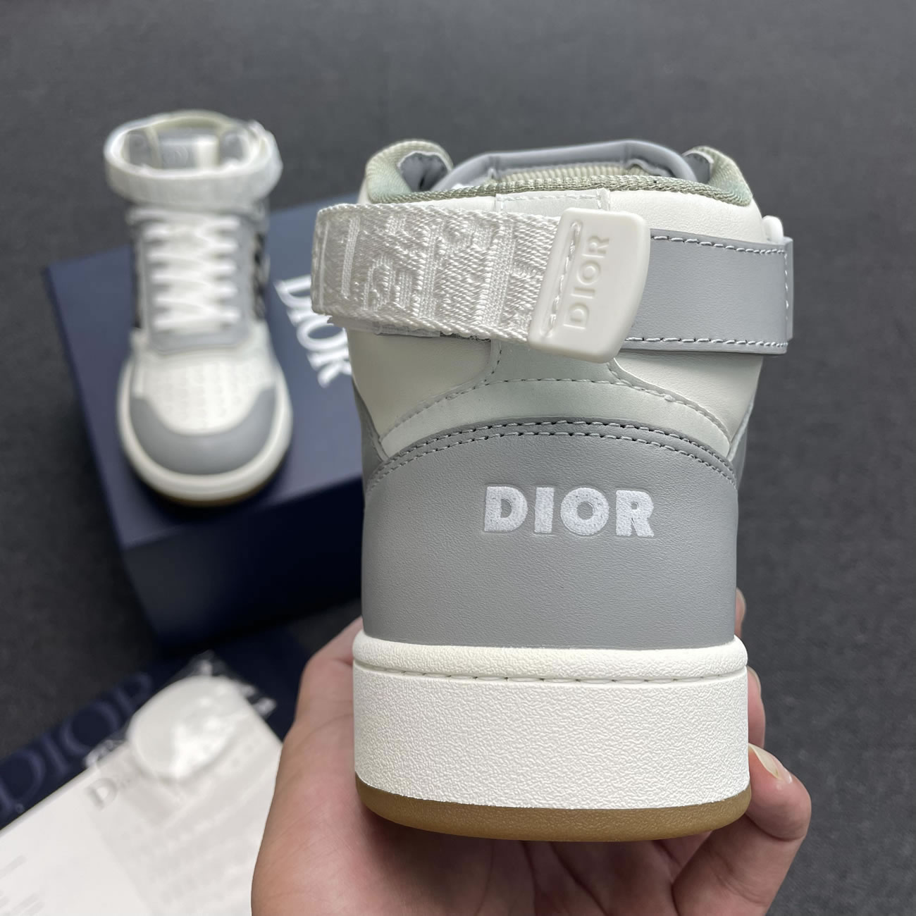 Dior B27 High Gray White 3sh132zir H165 (6) - newkick.vip