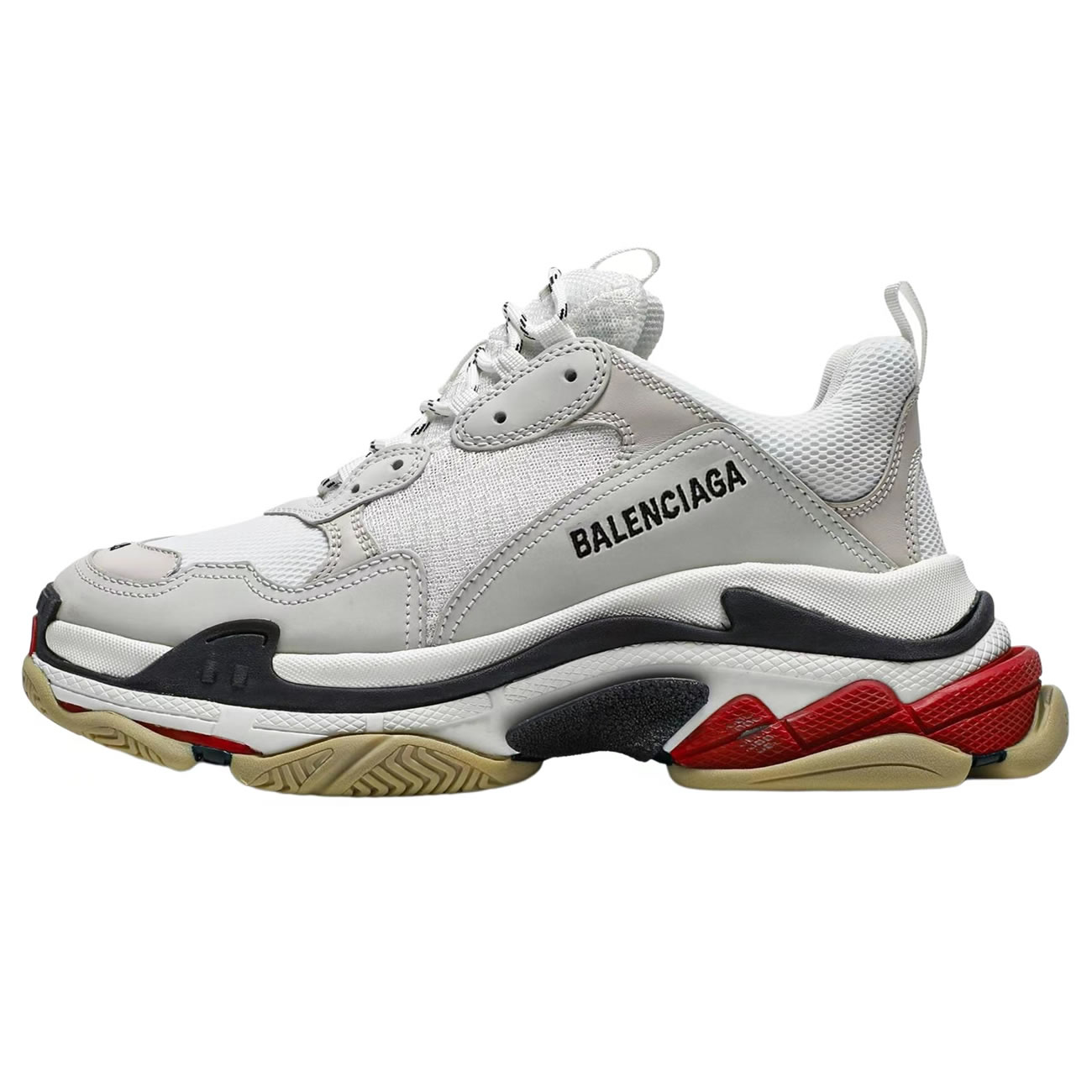 Balenciaga Triple S White Black Red 533882w09e19000 (1) - newkick.vip