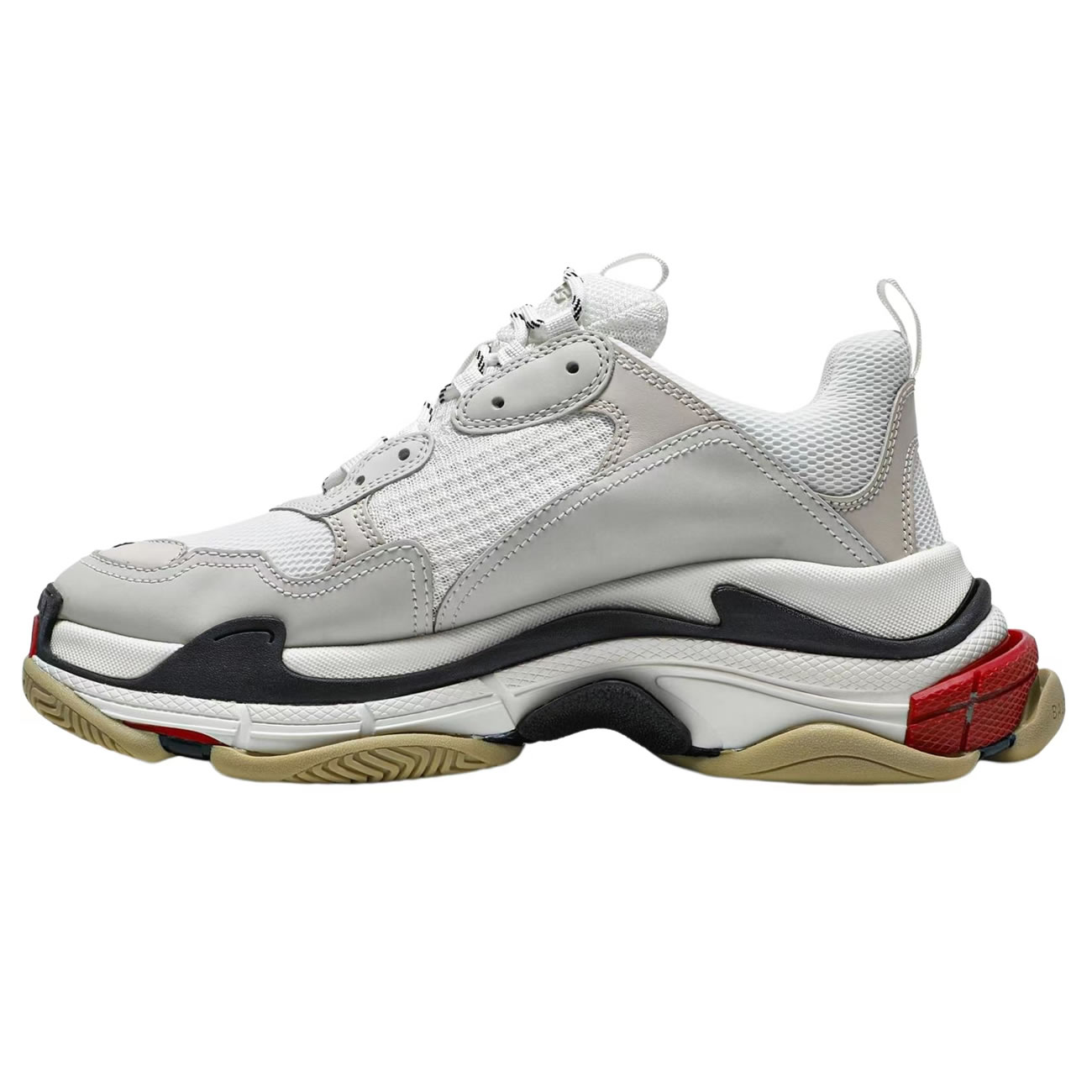 Balenciaga Triple S White Black Red 533882w09e19000 (6) - newkick.vip