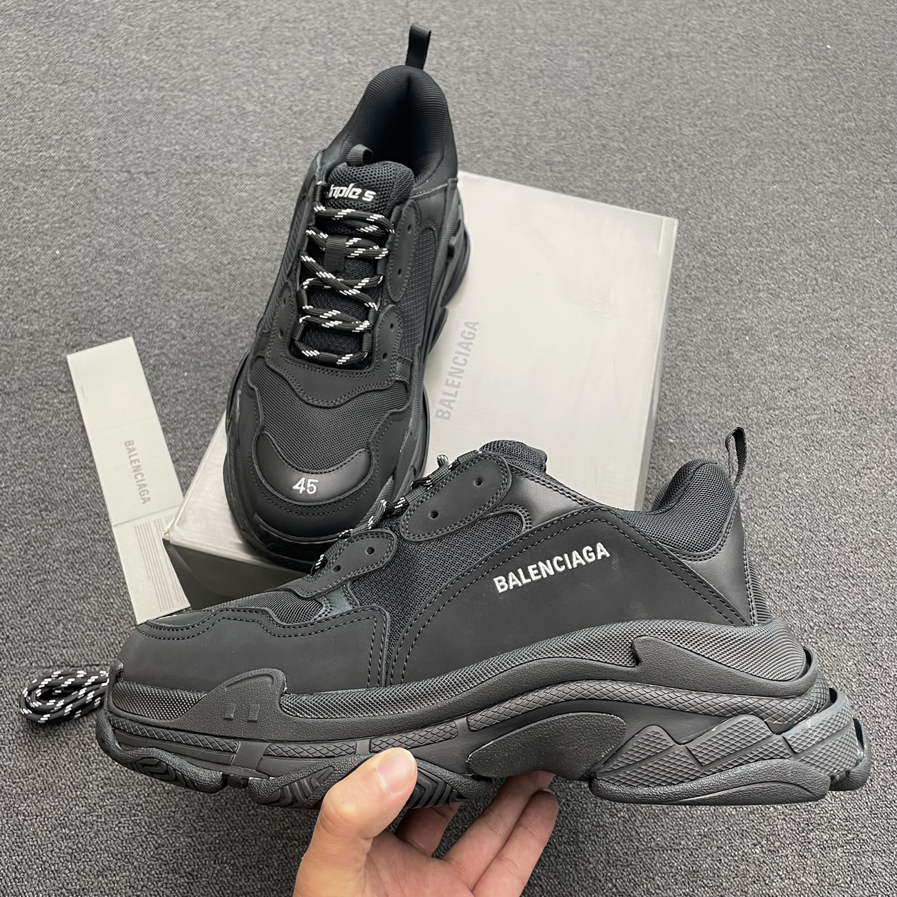 Balenciaga Triple S Black W 541624w09011000 (11) - newkick.vip