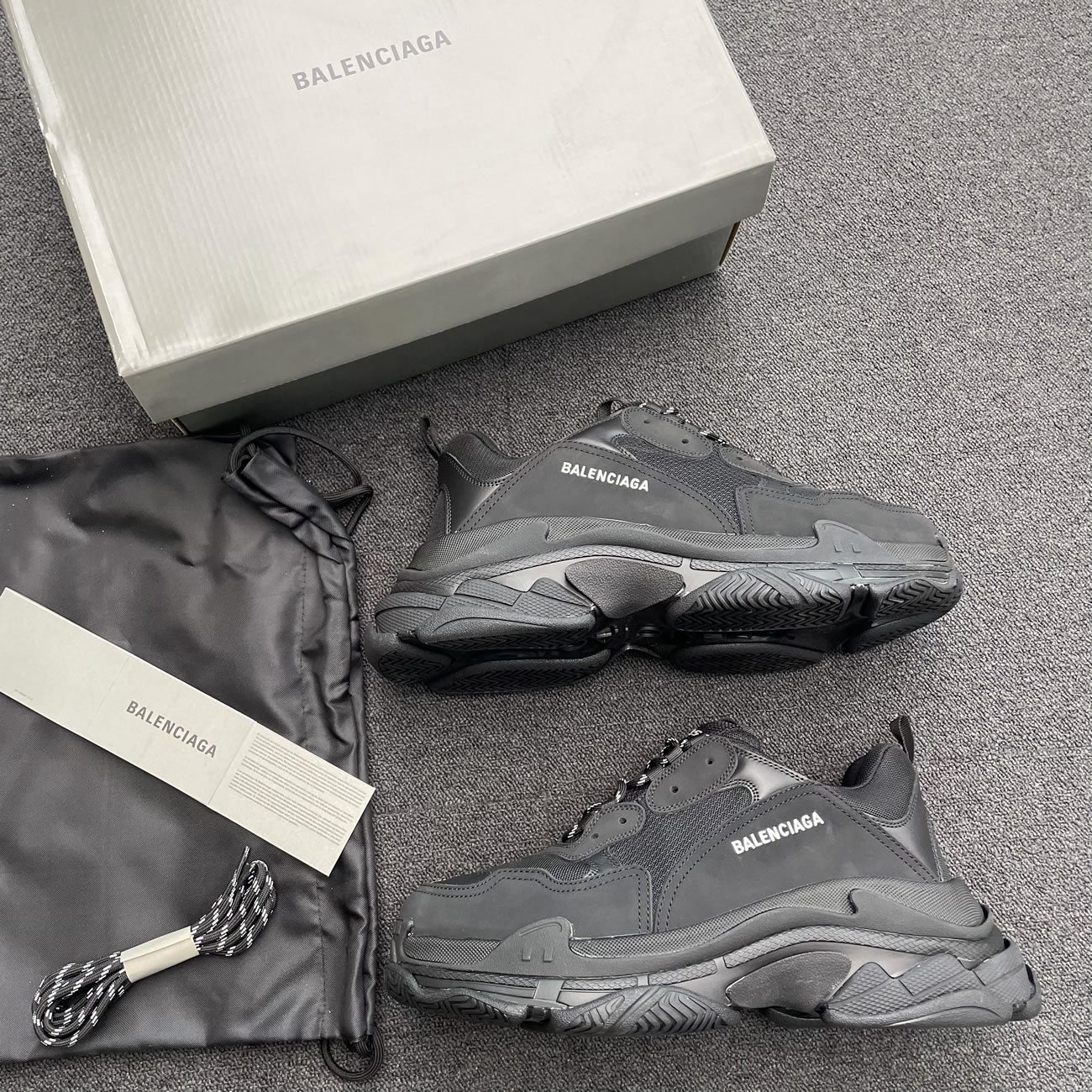 Balenciaga Triple S Black W 541624w09011000 (7) - newkick.vip