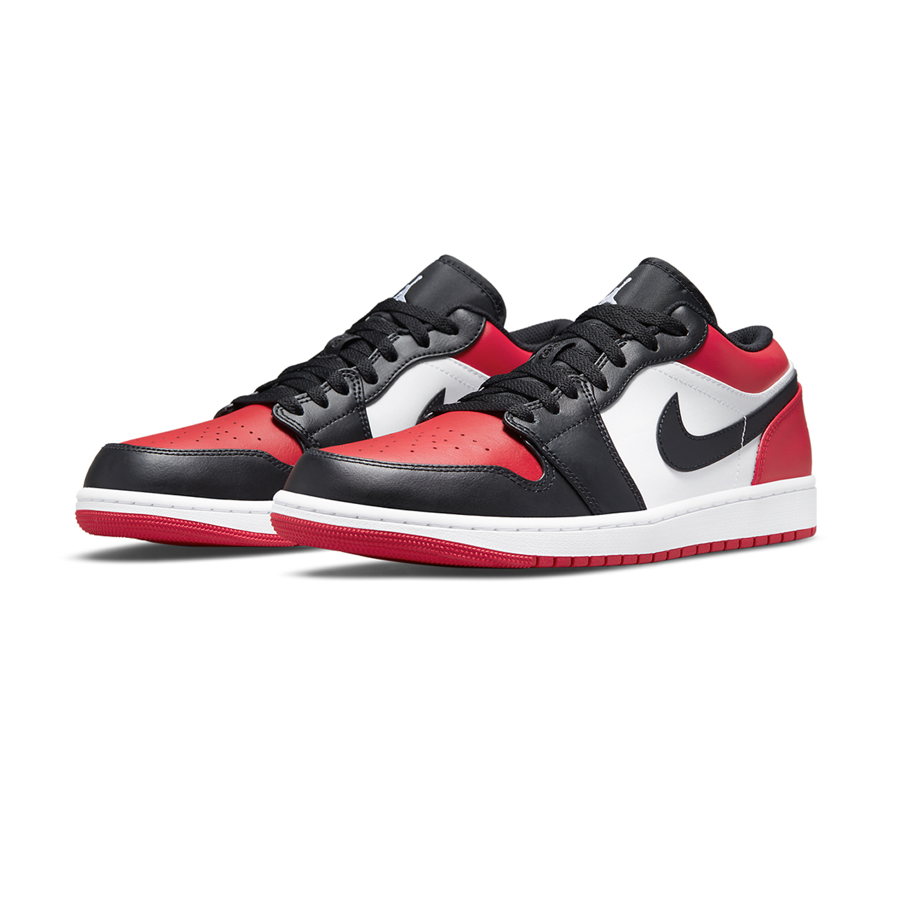 Air Jordan 1 Low Bred Toe 553558 612 (3) - newkick.vip