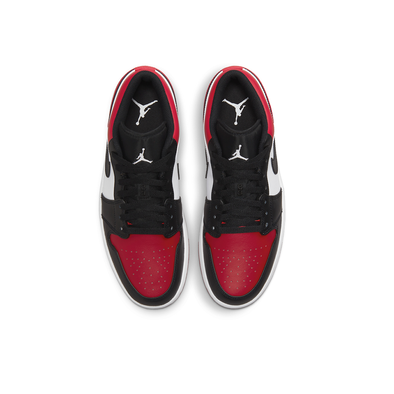 Air Jordan 1 Low Bred Toe 553558 612 (4) - newkick.vip