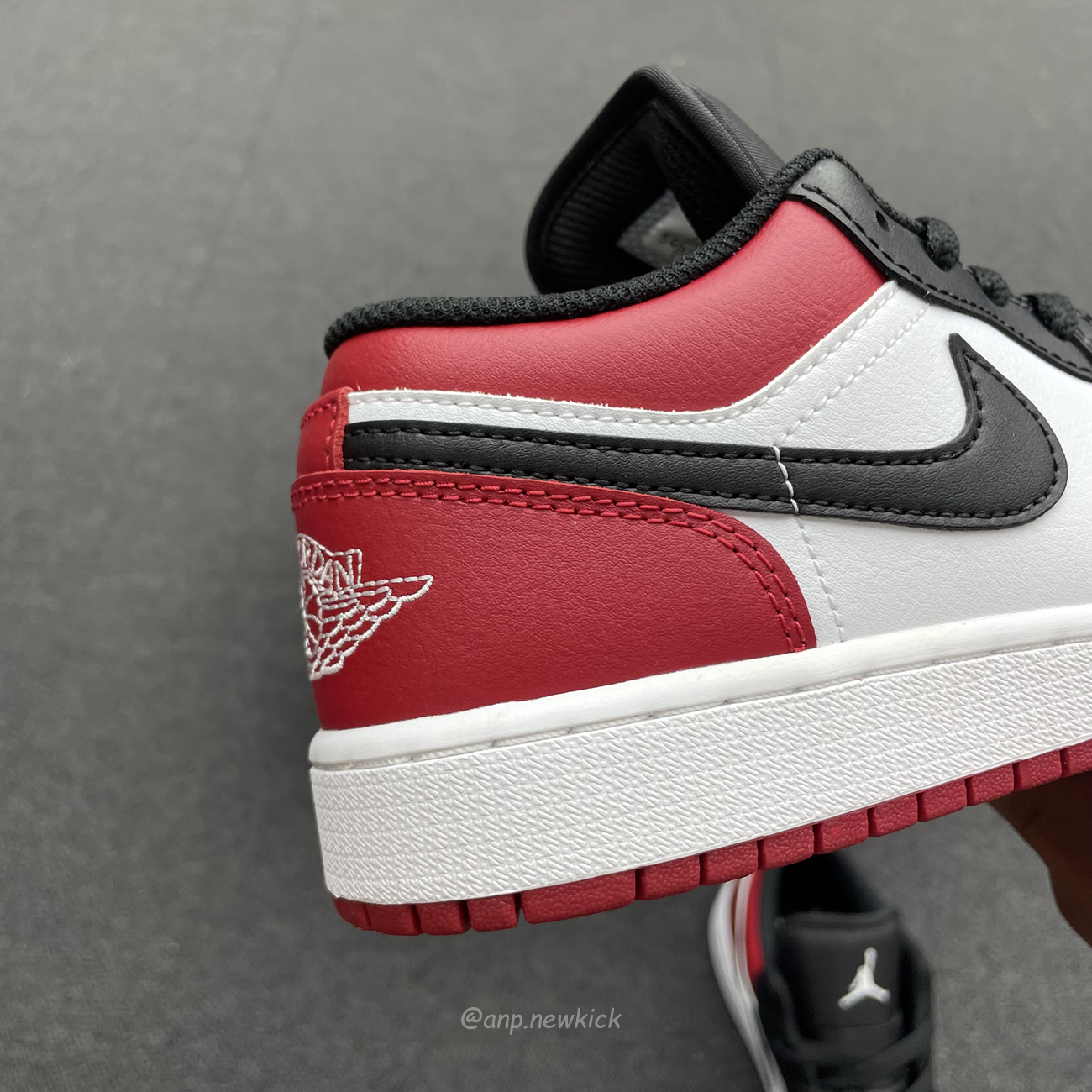 Air Jordan 1 Low Bred Toe Gs 553560 612 (6) - newkick.vip