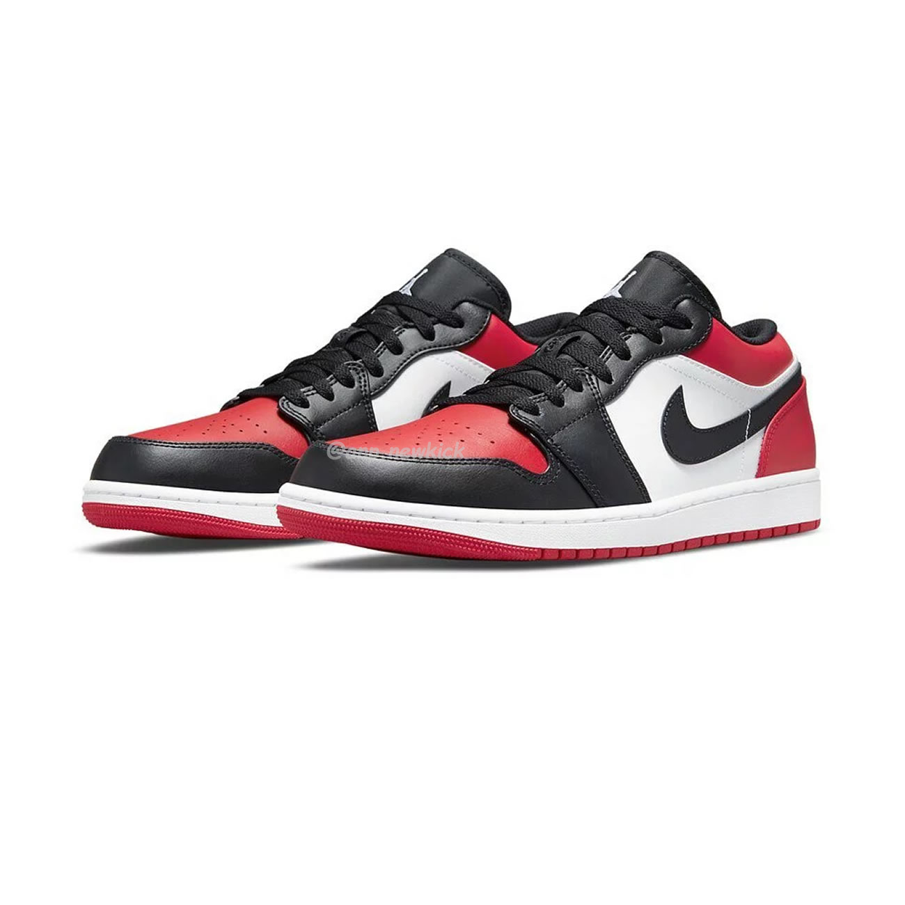 Air Jordan 1 Low Bred Toe Gs 553560 612 (8) - newkick.vip