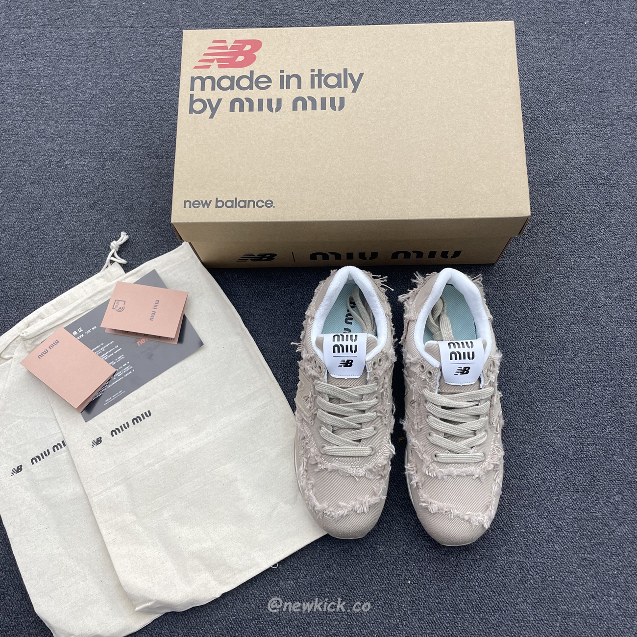 New Balance 574 Miu Miu Denim Colonial Beige (2) - newkick.vip