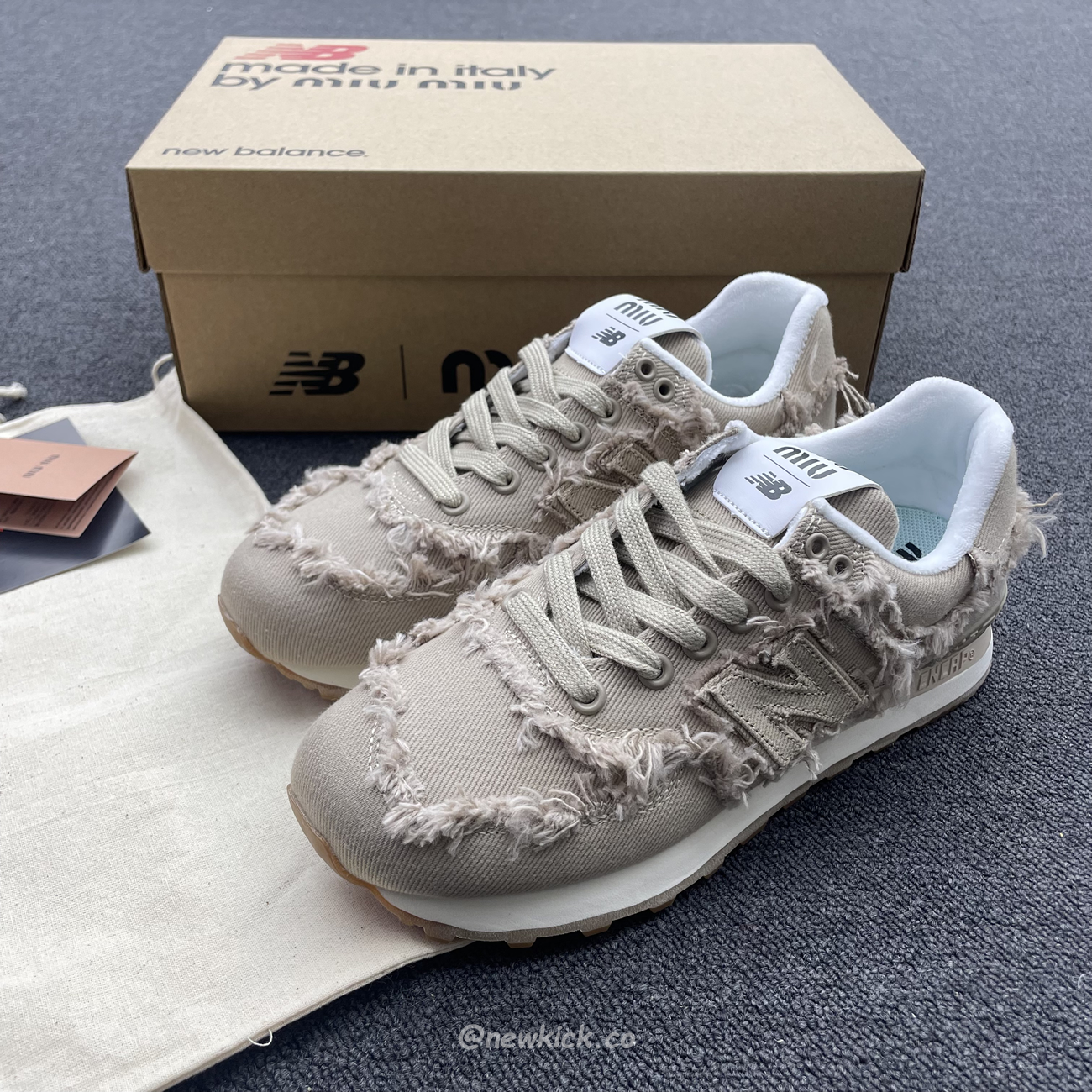 New Balance 574 Miu Miu Denim Colonial Beige (4) - newkick.vip