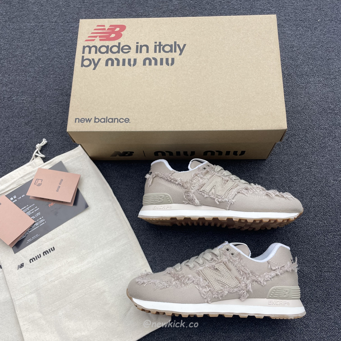 New Balance 574 Miu Miu Denim Colonial Beige (5) - newkick.vip