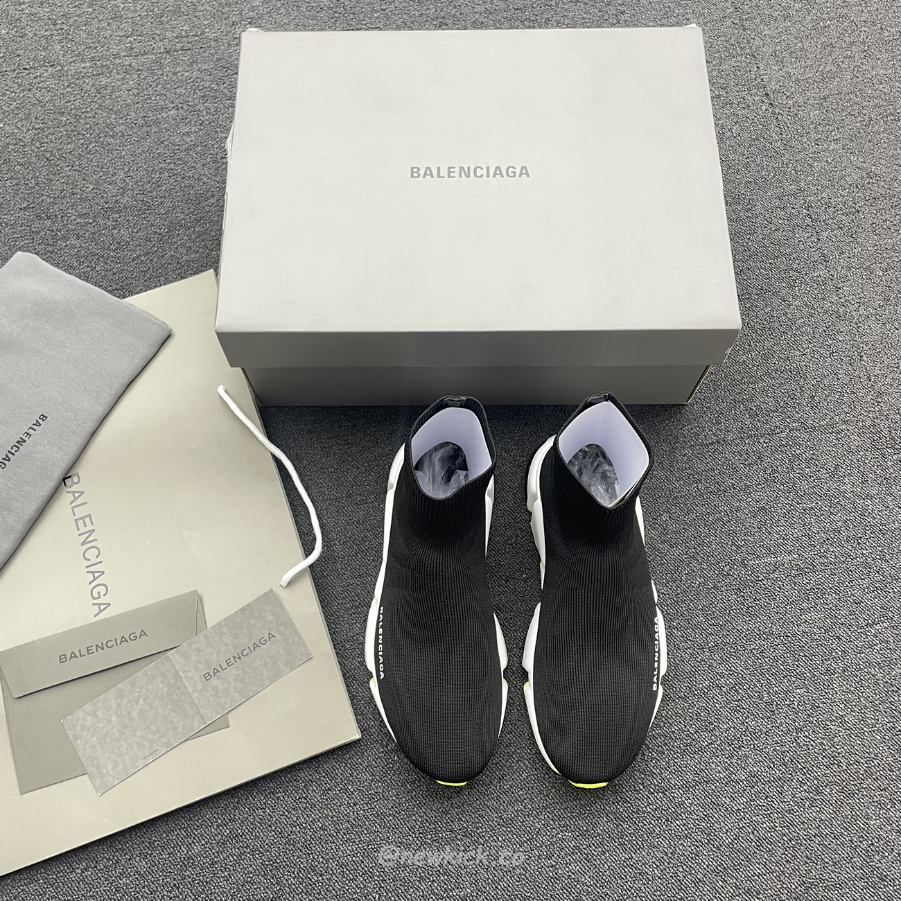 Balenciaga Speed Trainer Black Yellow 587280w17041016 (13) - newkick.vip