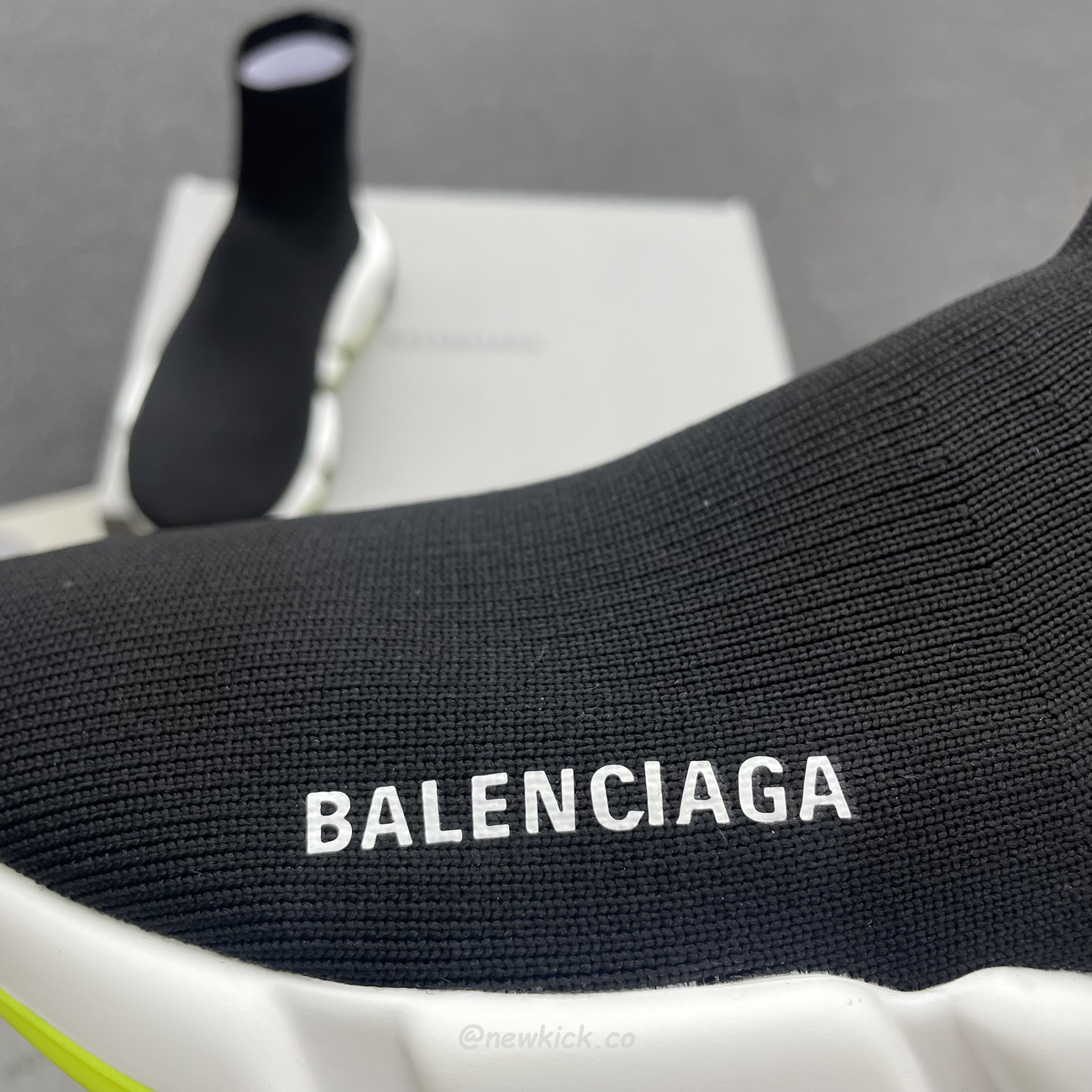 Balenciaga Speed Trainer Black Yellow 587280w17041016 (5) - newkick.vip