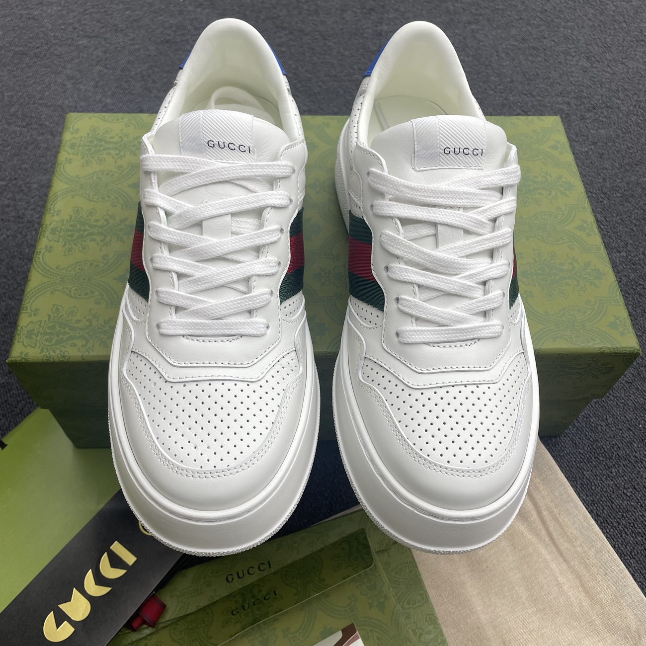 Gucci Gg Tennis Calf 669582 1xl10 1000 (16) - newkick.vip