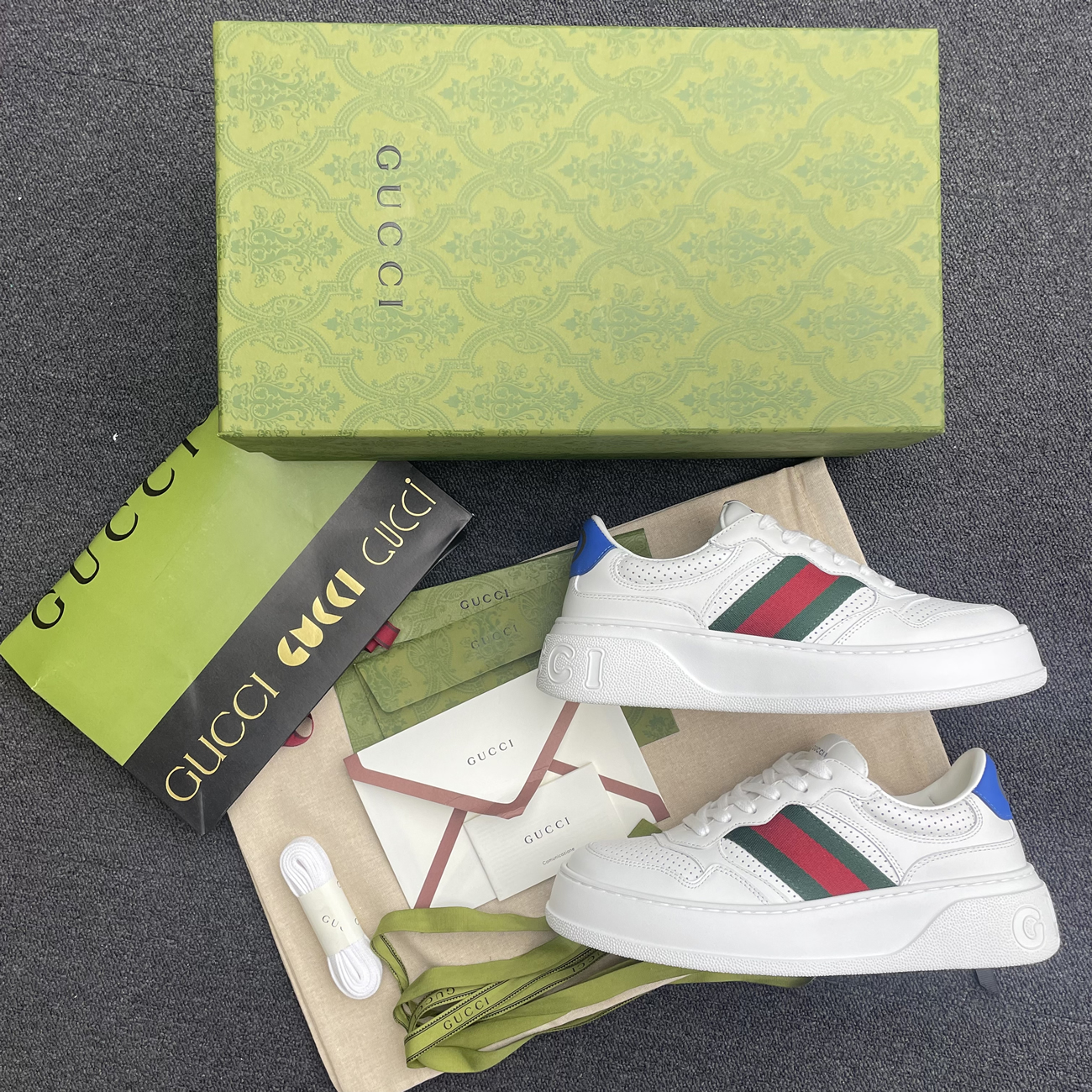 Gucci Gg Tennis Calf 669582 1xl10 1000 (18) - newkick.vip